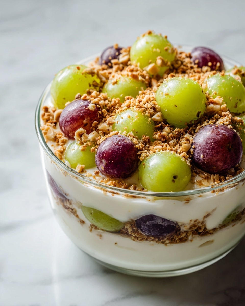 Creamy Grape Salad with Pecans Recipe - Recipe Image