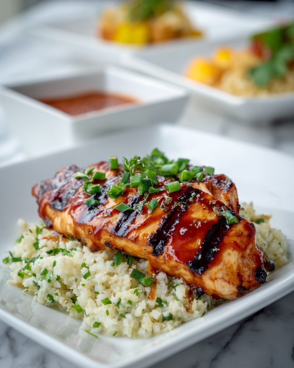 Sweet Chili Coconut-Lime Grilled Chicken with Cauliflower Rice Recipe - Recipe Image