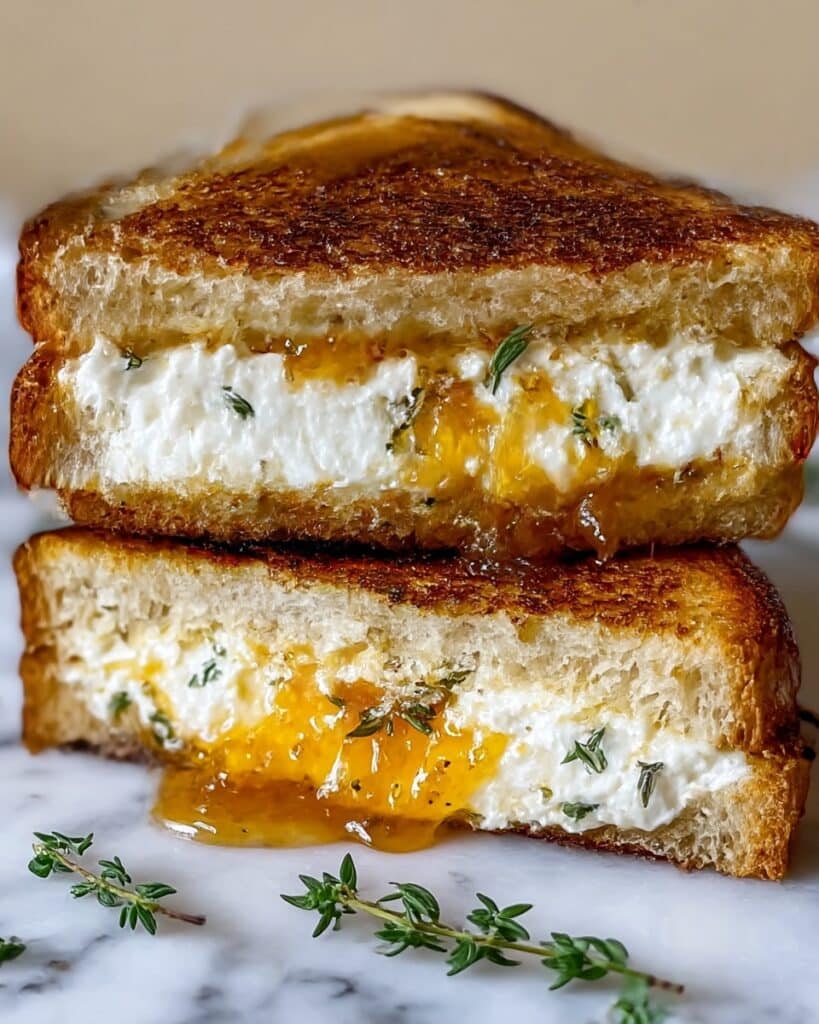 Goat Cheese Grilled Cheese with Honey Bliss Recipe
