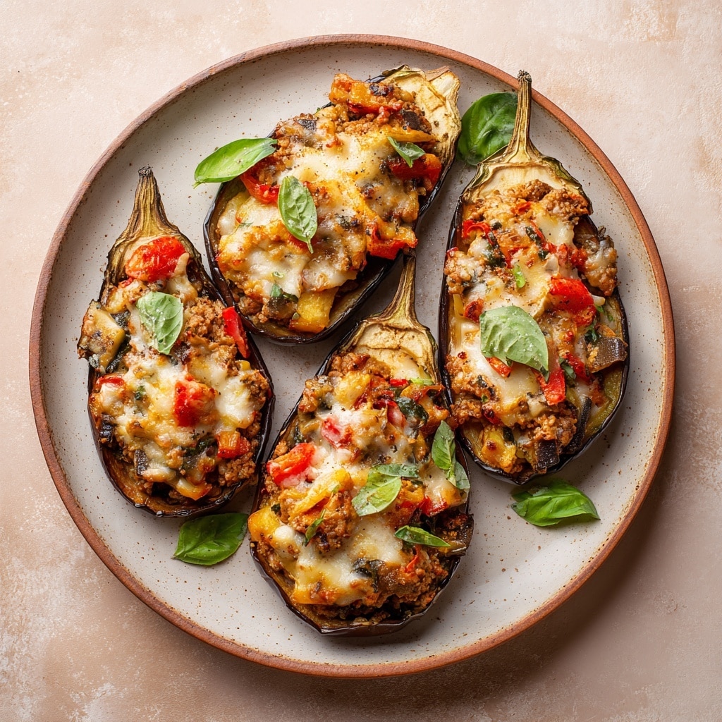 Creamy Mushroom and Spinach Stuffed Sweet Potatoes Recipe - Recipe Image