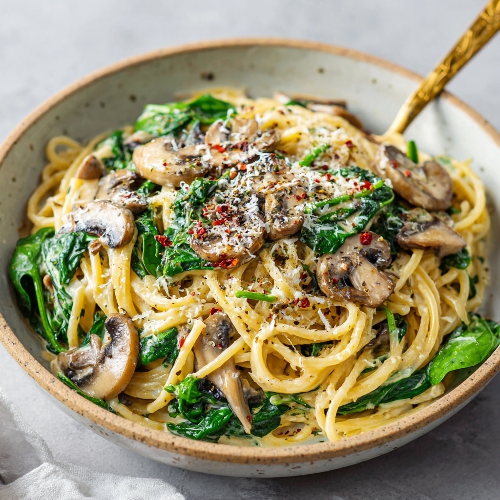 Spinach One-Pot Pasta Recipe - Recipe Image
