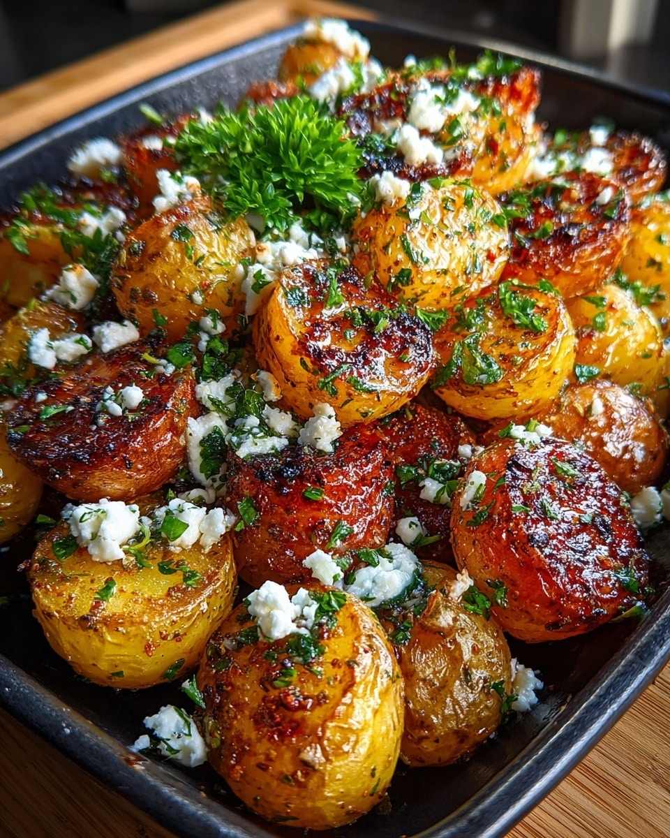 Roasted Sweet Potato Rounds with Honey Feta Recipe - Recipe Image