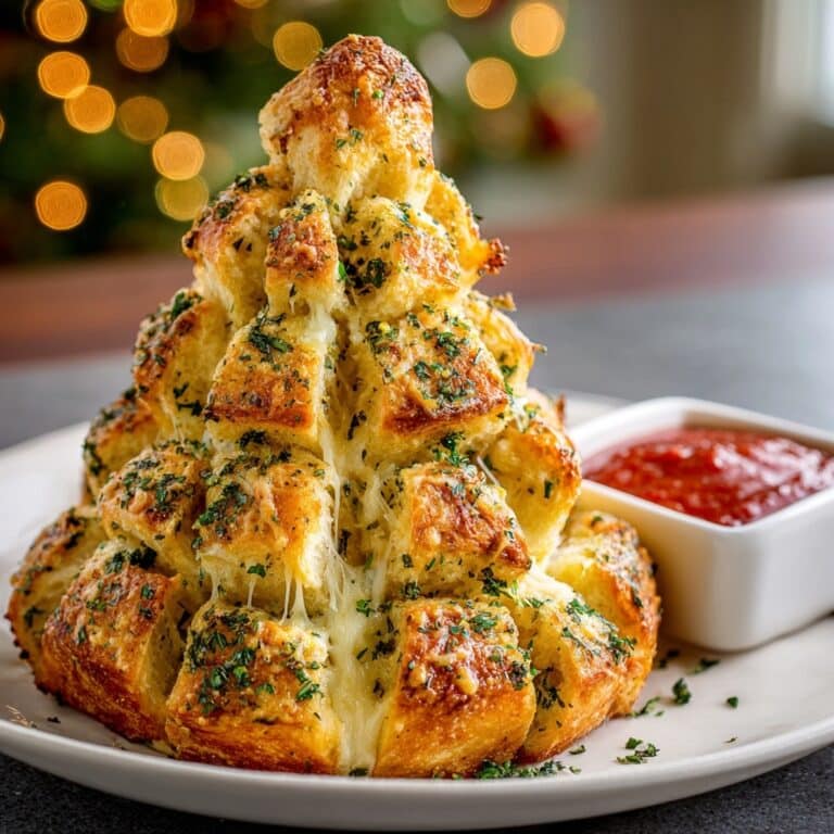 Cheesy Christmas Tree Bread Recipe