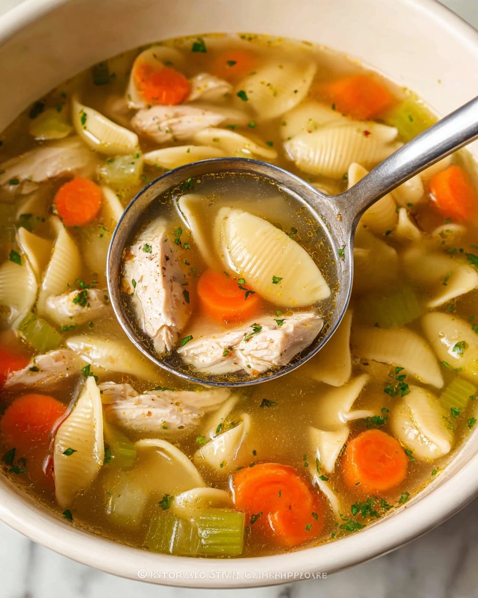Turkey Soup with Pasta and Vegetables Recipe - Recipe Image