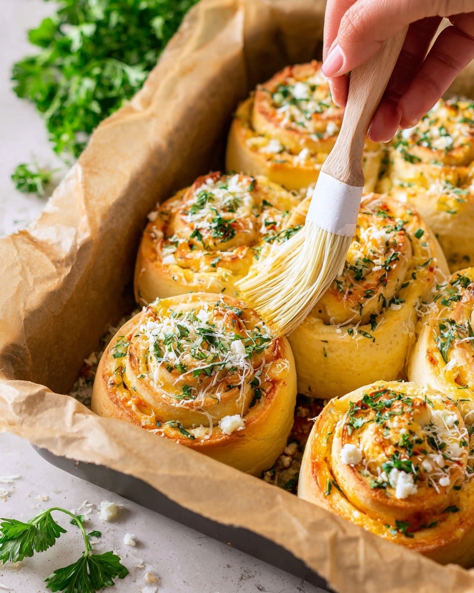 Garlic Butter Parmesan Rolls Recipe - Recipe Image