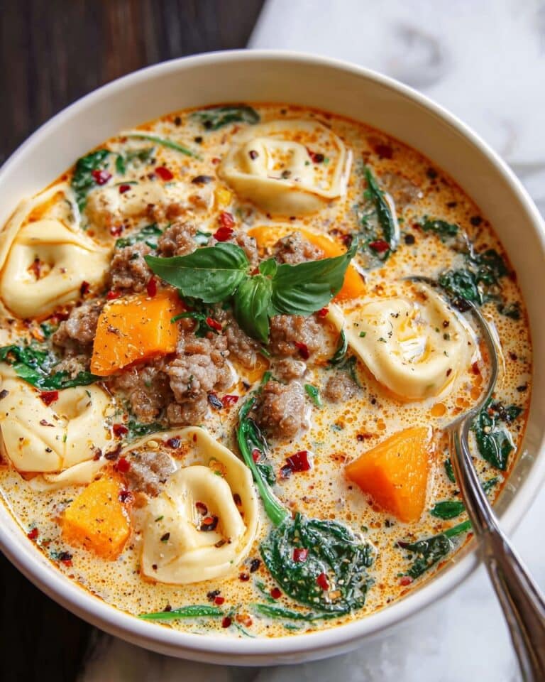 Creamy Sausage Tortellini Soup Recipe