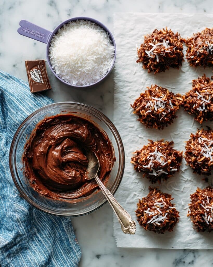 No-Bake Keto Cookies with Coconut, Peanut Butter, and Cocoa Recipe