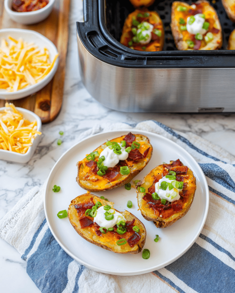 Air Fryer Potato Skins Recipe