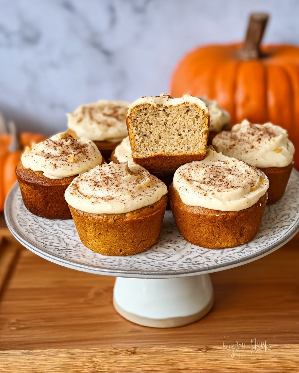 High-Protein Cottage Cheese Pumpkin Muffins Recipe - Recipe Image