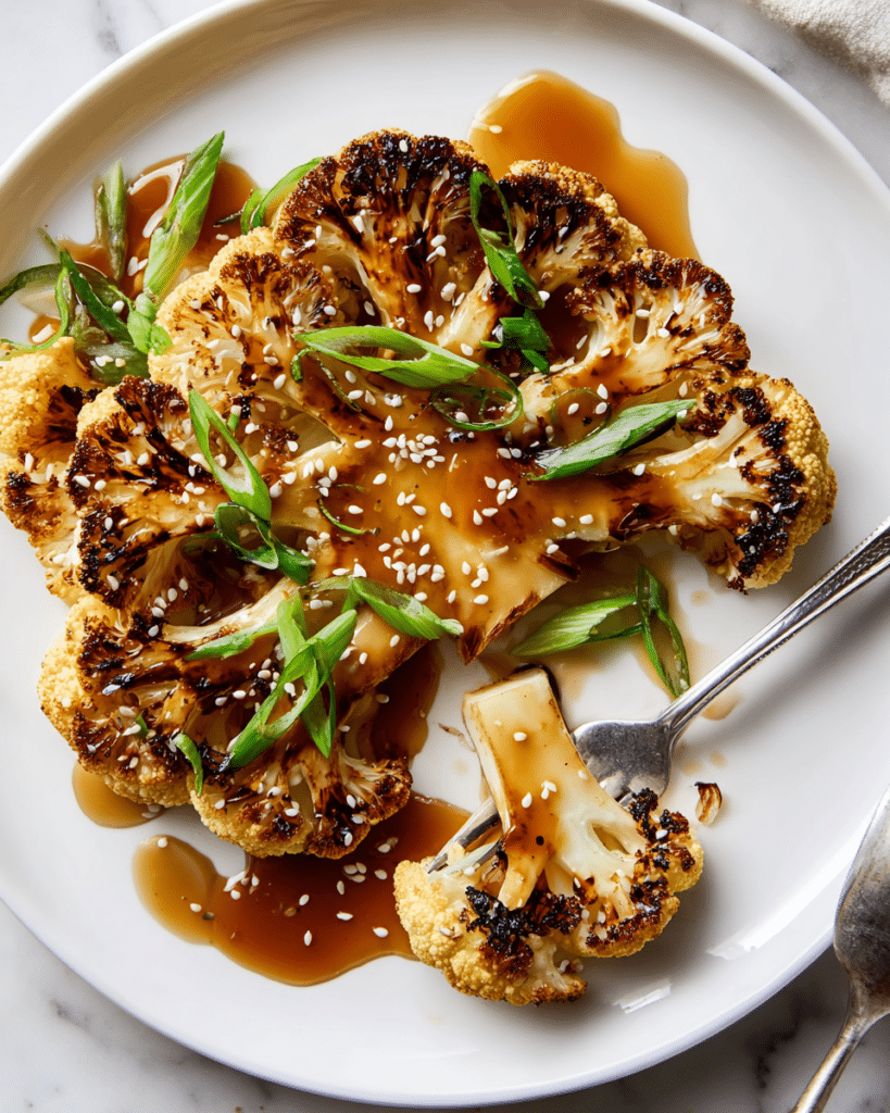 Grilled Teriyaki Cauliflower Steaks Recipe