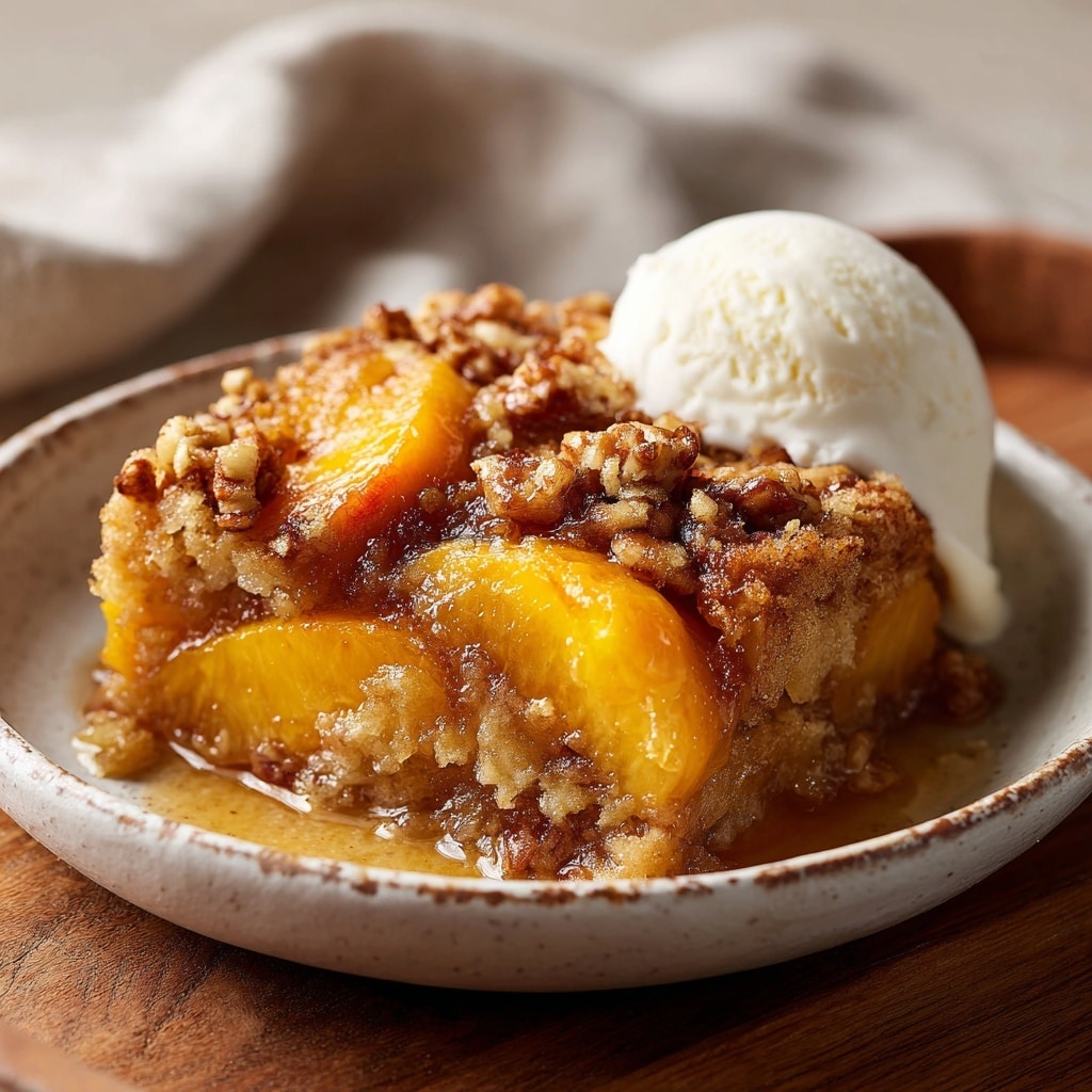 Peach Cobbler Coffee Cake Recipe - Recipe Image