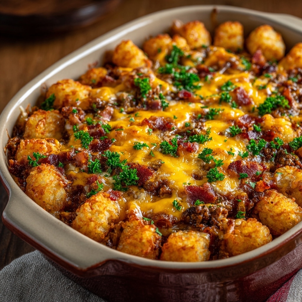 BBQ Chicken Tater Tot Casserole Recipe