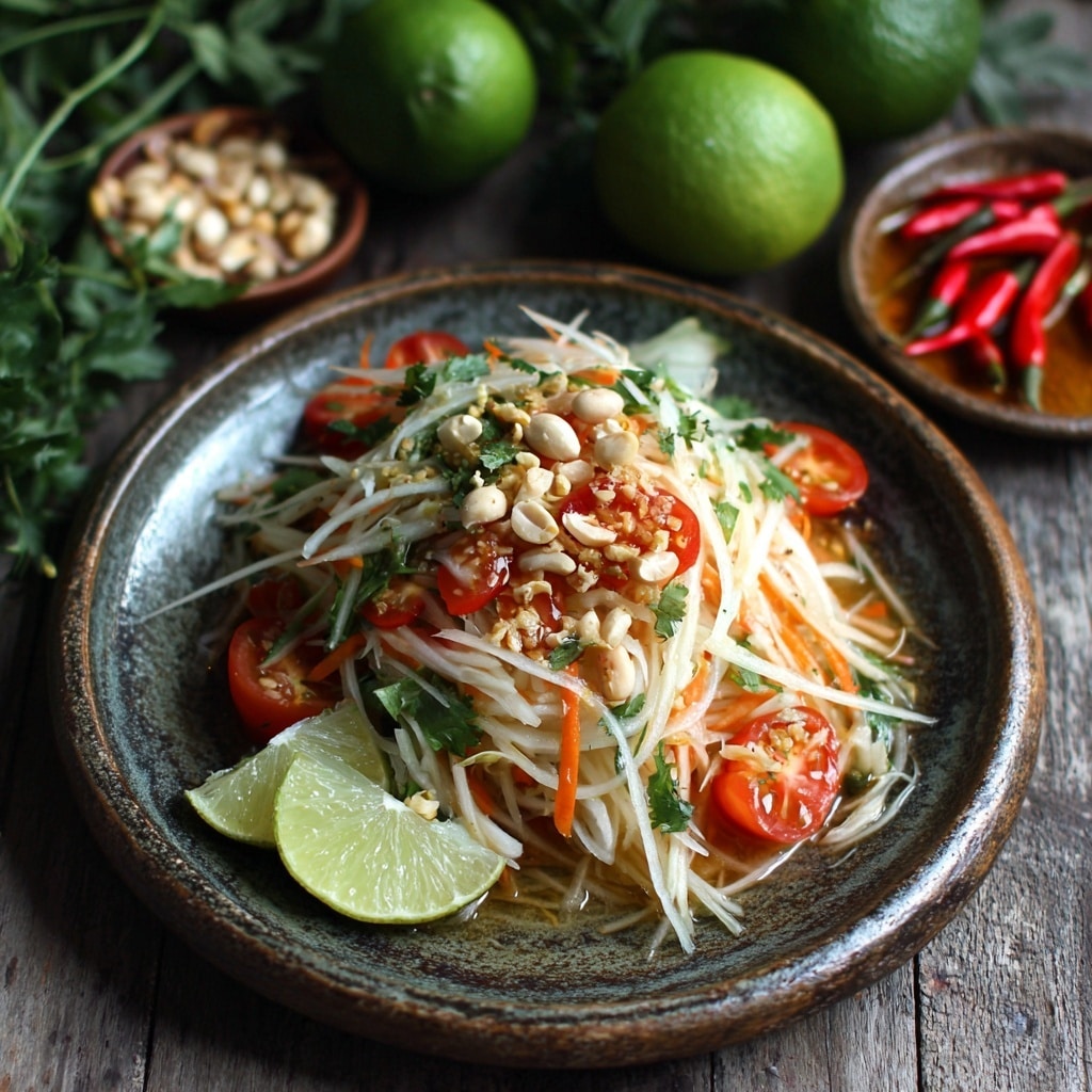 Thai Green Papaya Salad (Som Tum) Recipe - Recipe Image