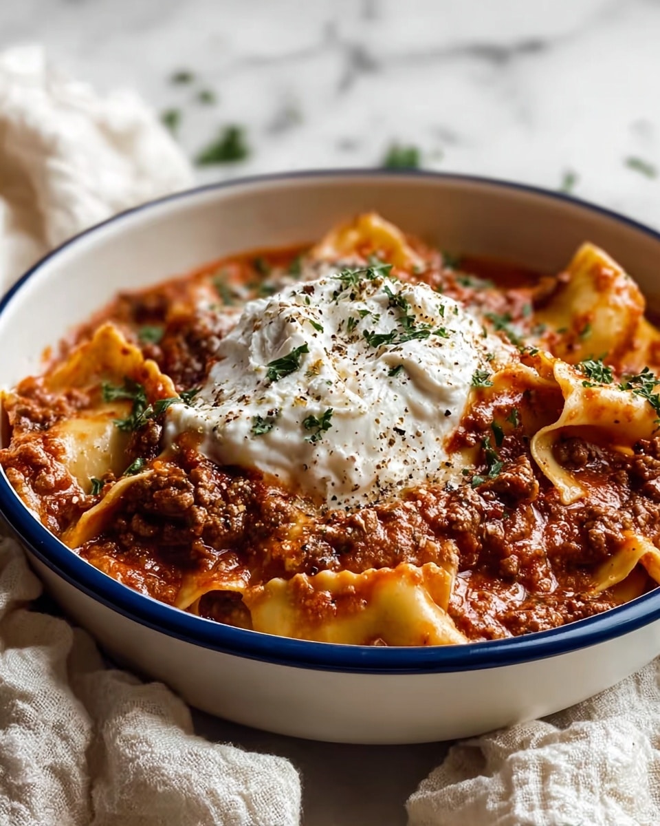 Rich Lasagna Soup with Ricotta Recipe - Recipe Image