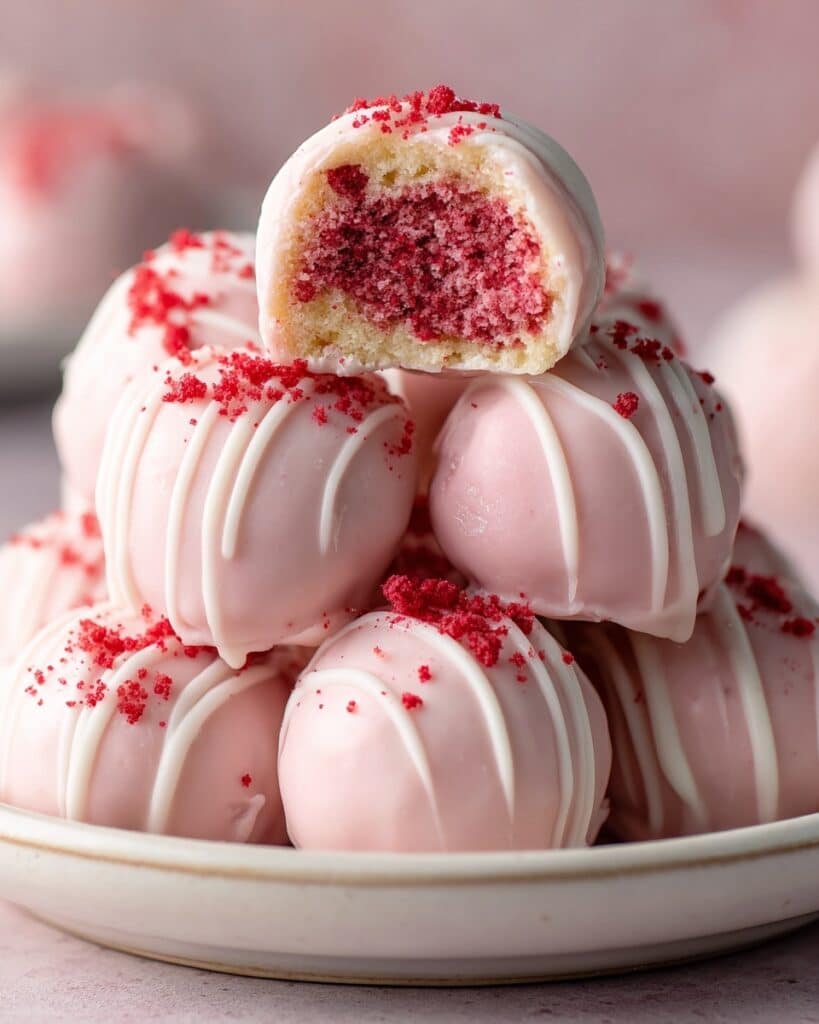 Strawberry Shortcake Truffles Recipe