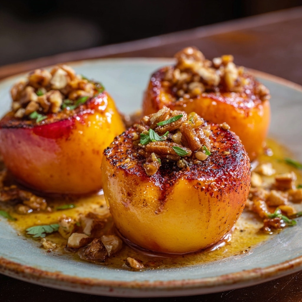 Ginger & Cardamom Poached Nectarines Recipe - Recipe Image