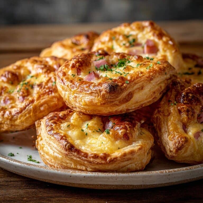 Festive Beef Ham & Cheese Puff Pastry Christmas Trees Recipe