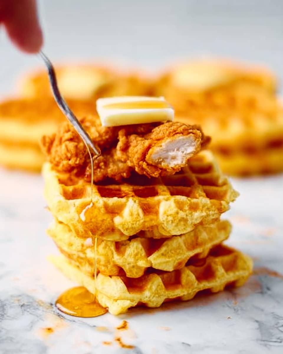 Chicken and Waffle Sliders Recipe - Recipe Image