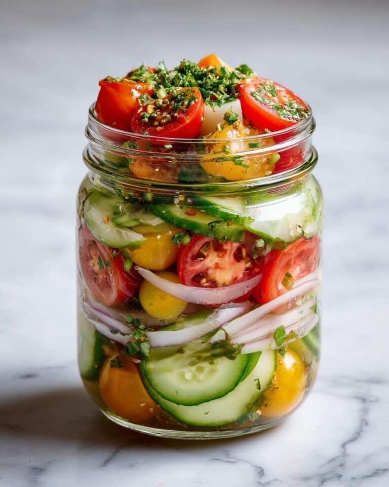 Marinated Cucumbers, Onions, and Tomatoes Recipe