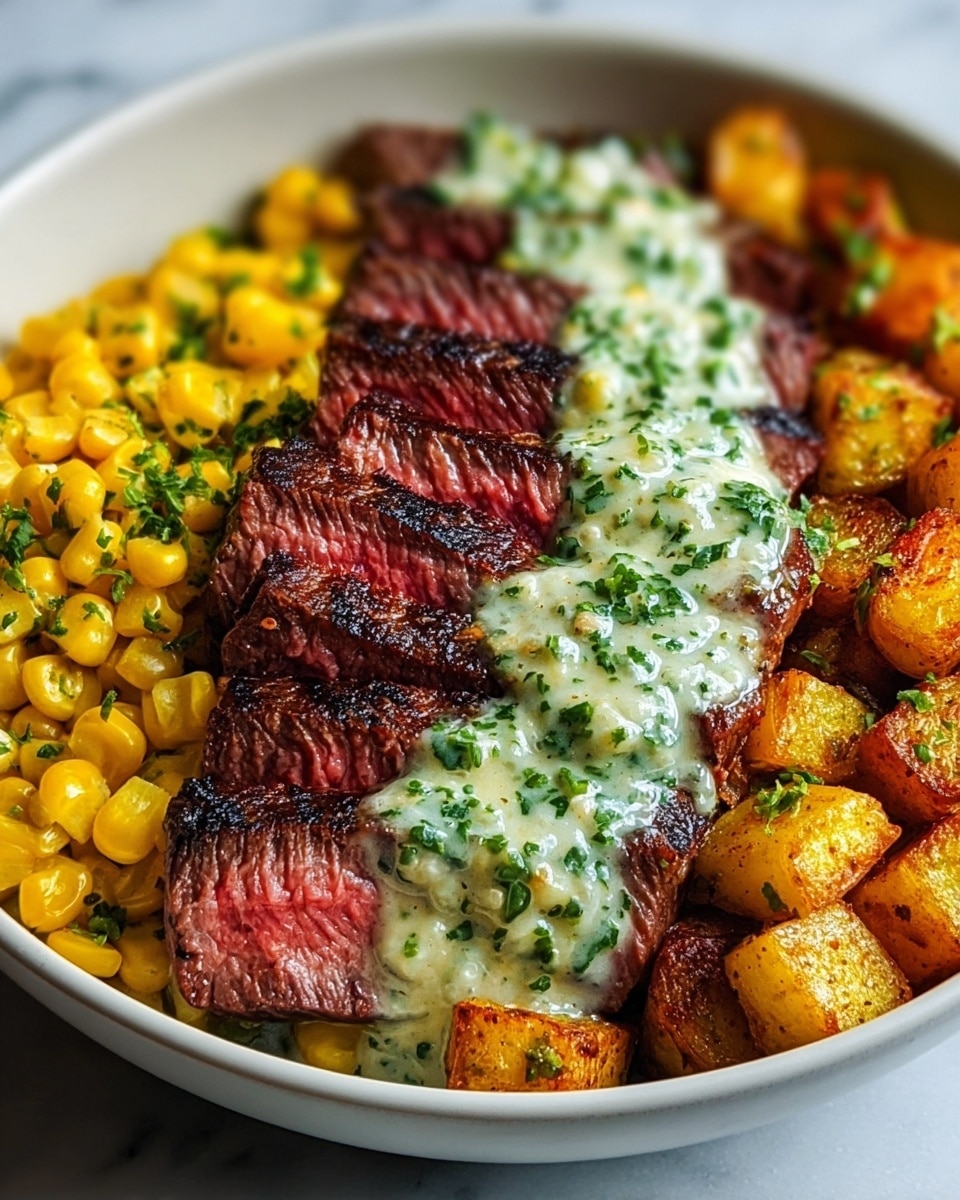 Steak Avocado Corn Bowl Recipe - Recipe Image