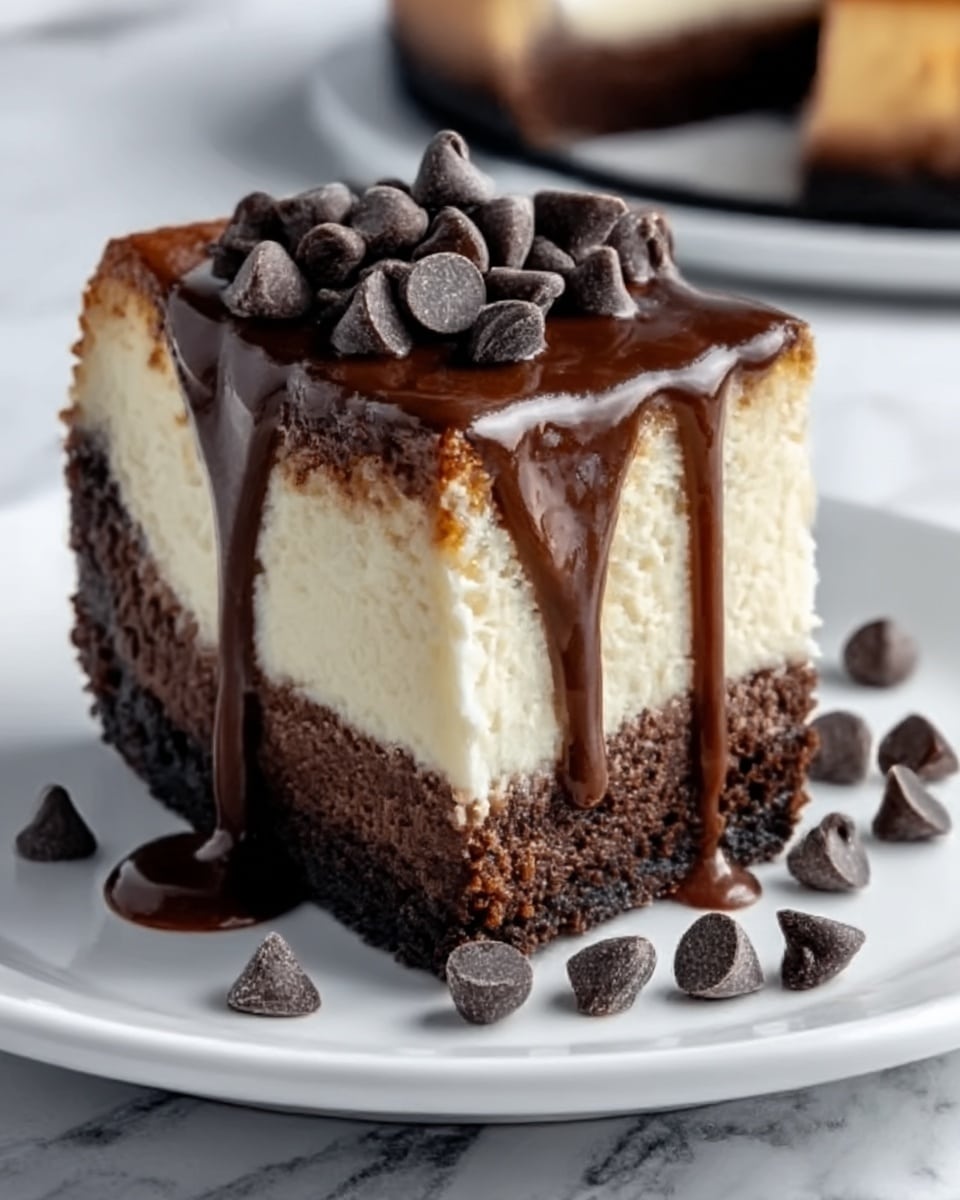 Fudgy Brownie Bottom Cheesecake Recipe - Recipe Image