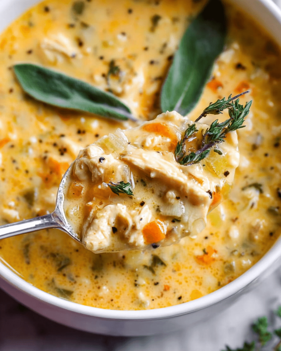 Creamy Turkey Wild Rice Soup Recipe - Recipe Image