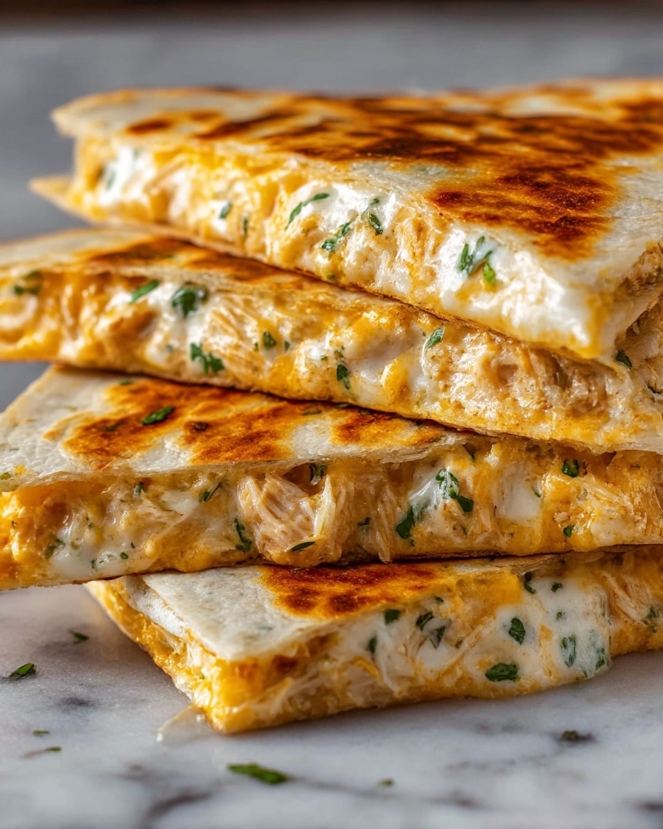 High-Protein Chicken Ranch Quesadilla Recipe