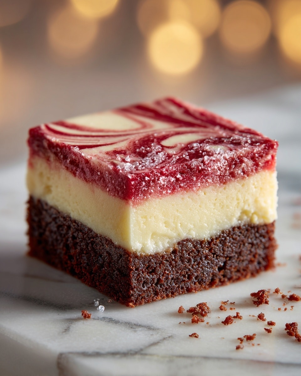Classic Red Velvet Brownies with Cheesecake Layer Recipe - Recipe Image