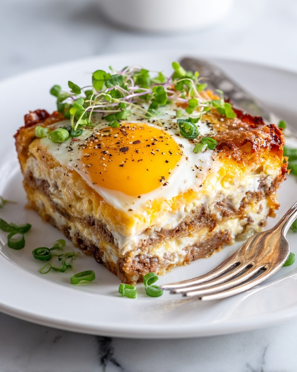 Baked Eggs Napoleon Recipe - Recipe Image