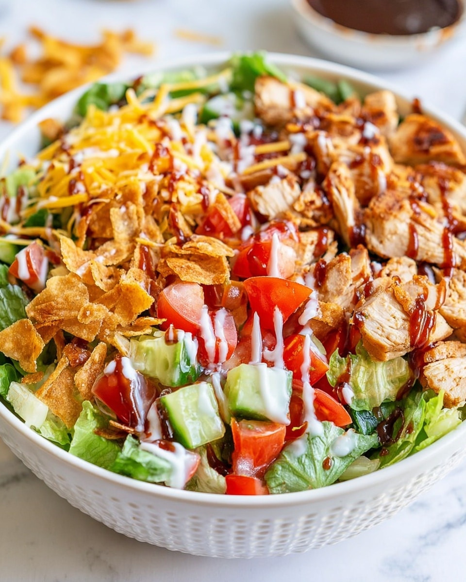 BBQ Ranch Chicken Salad Recipe - Recipe Image