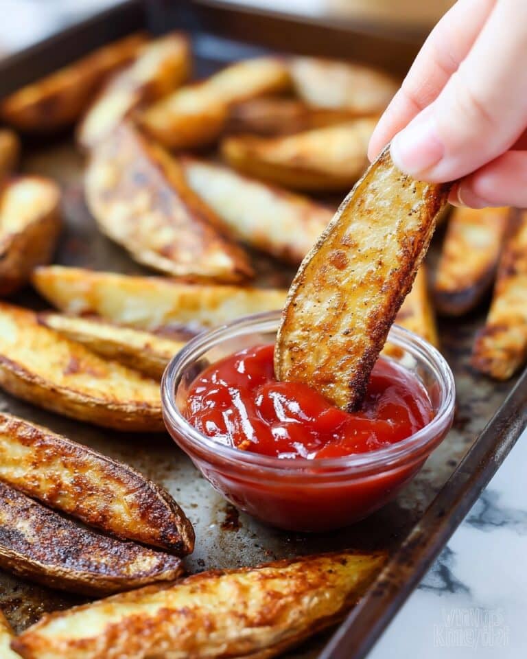 Seasoned Baked Potato Wedges Recipe