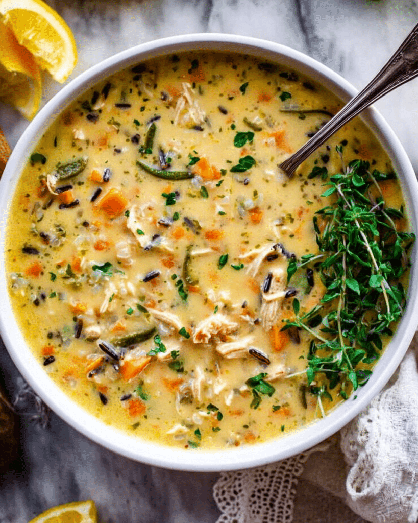 Creamy Turkey Wild Rice Soup Recipe