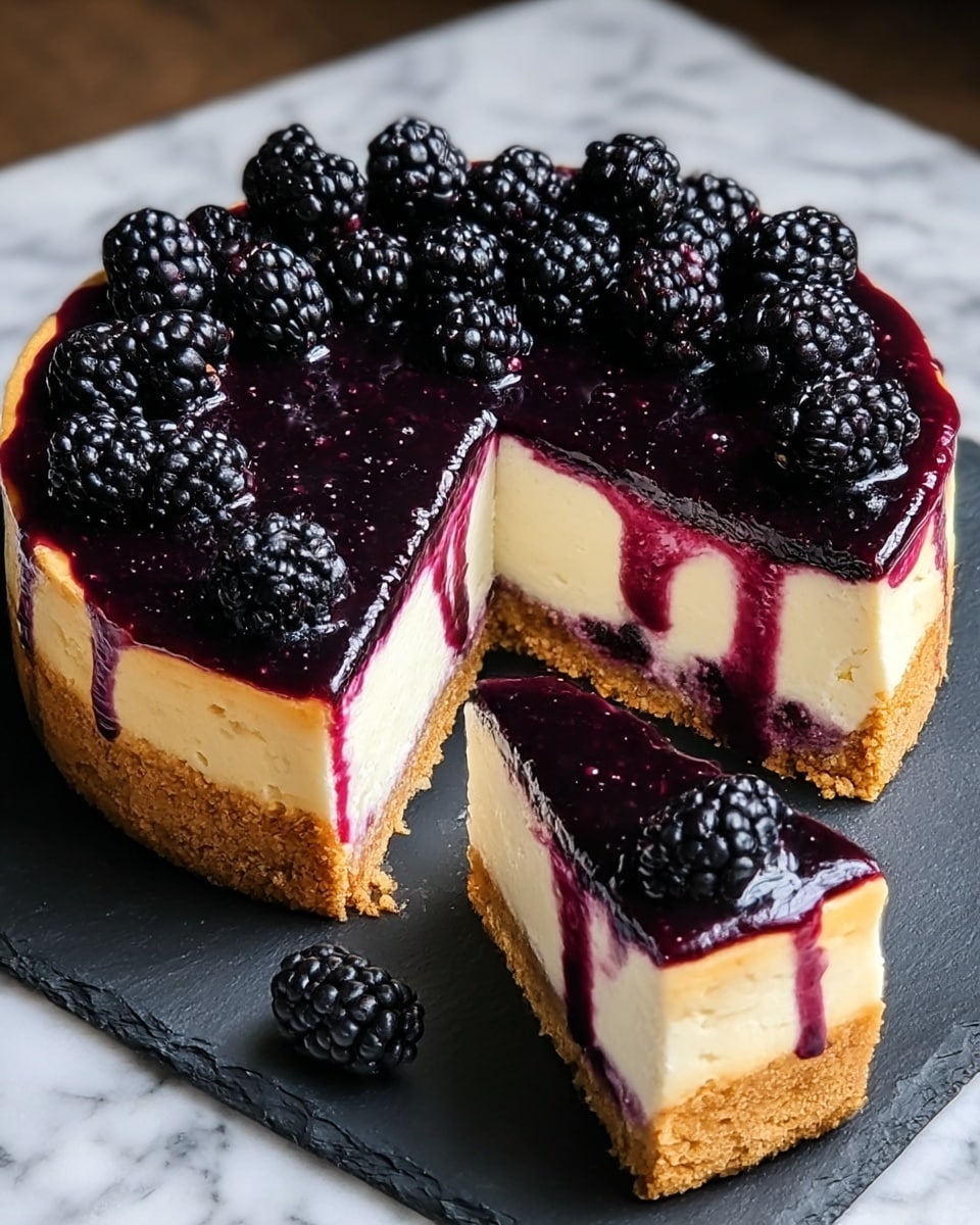 Blackberry Cheesecake Recipe - Recipe Image