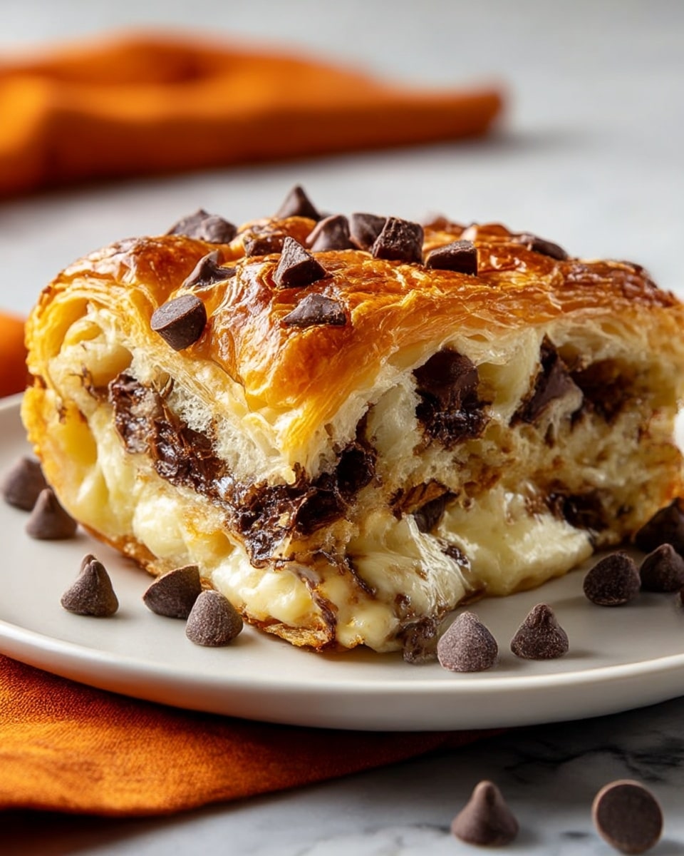Decadent Chocolate & Cream Cheese Bread Pudding Recipe - Recipe Image