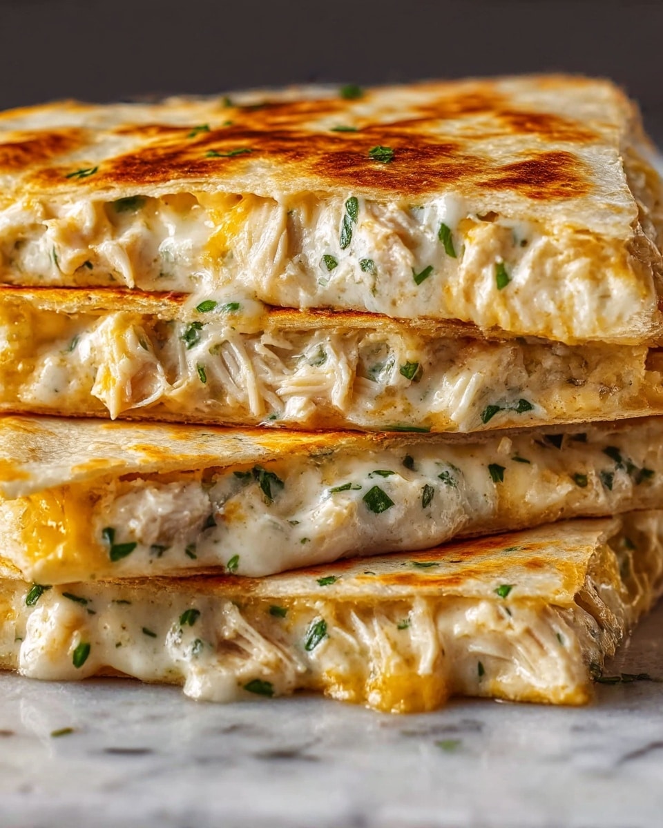 High-Protein Chicken Ranch Quesadilla Recipe - Recipe Image