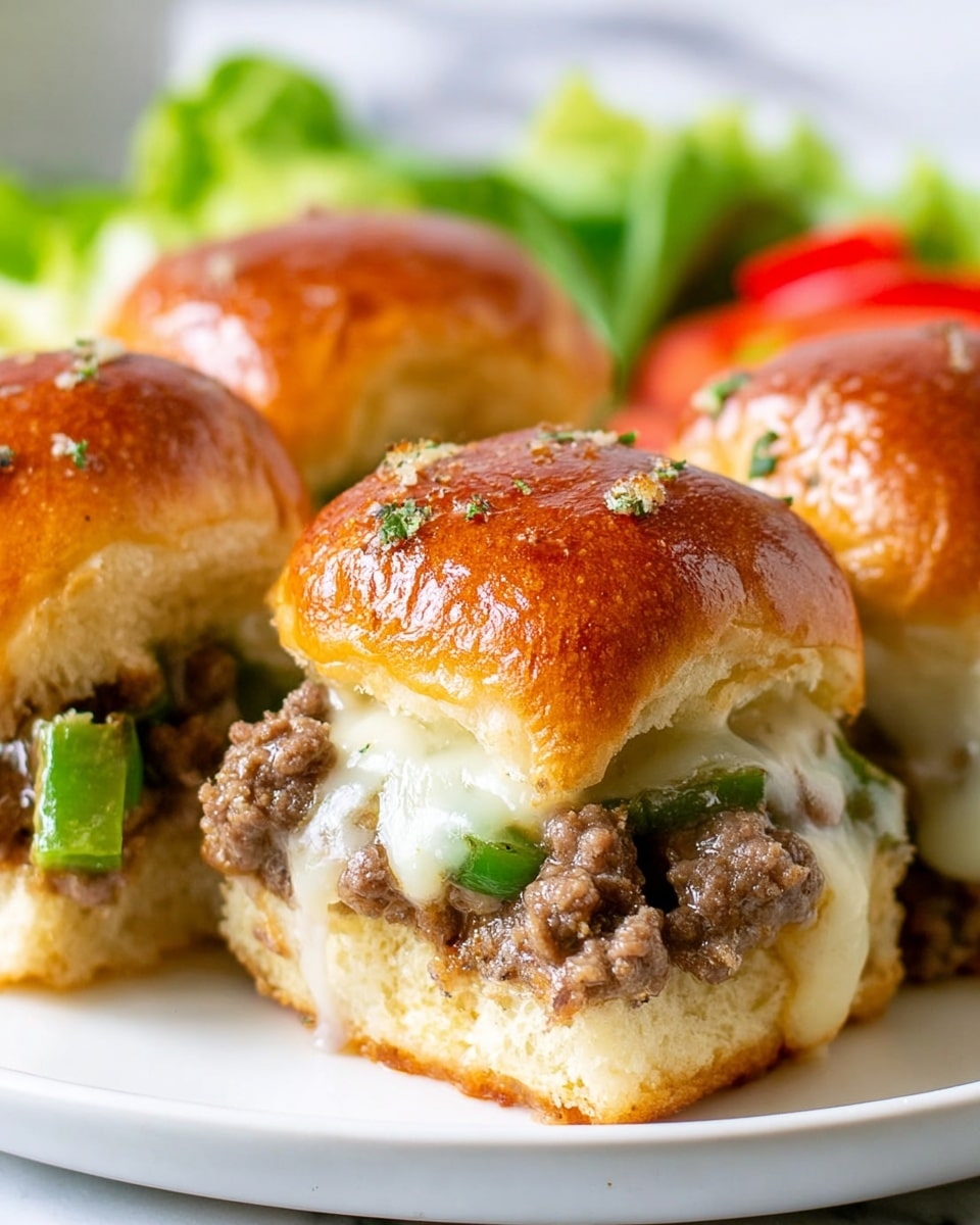 Philly Cheesesteak Sliders Recipe - Recipe Image
