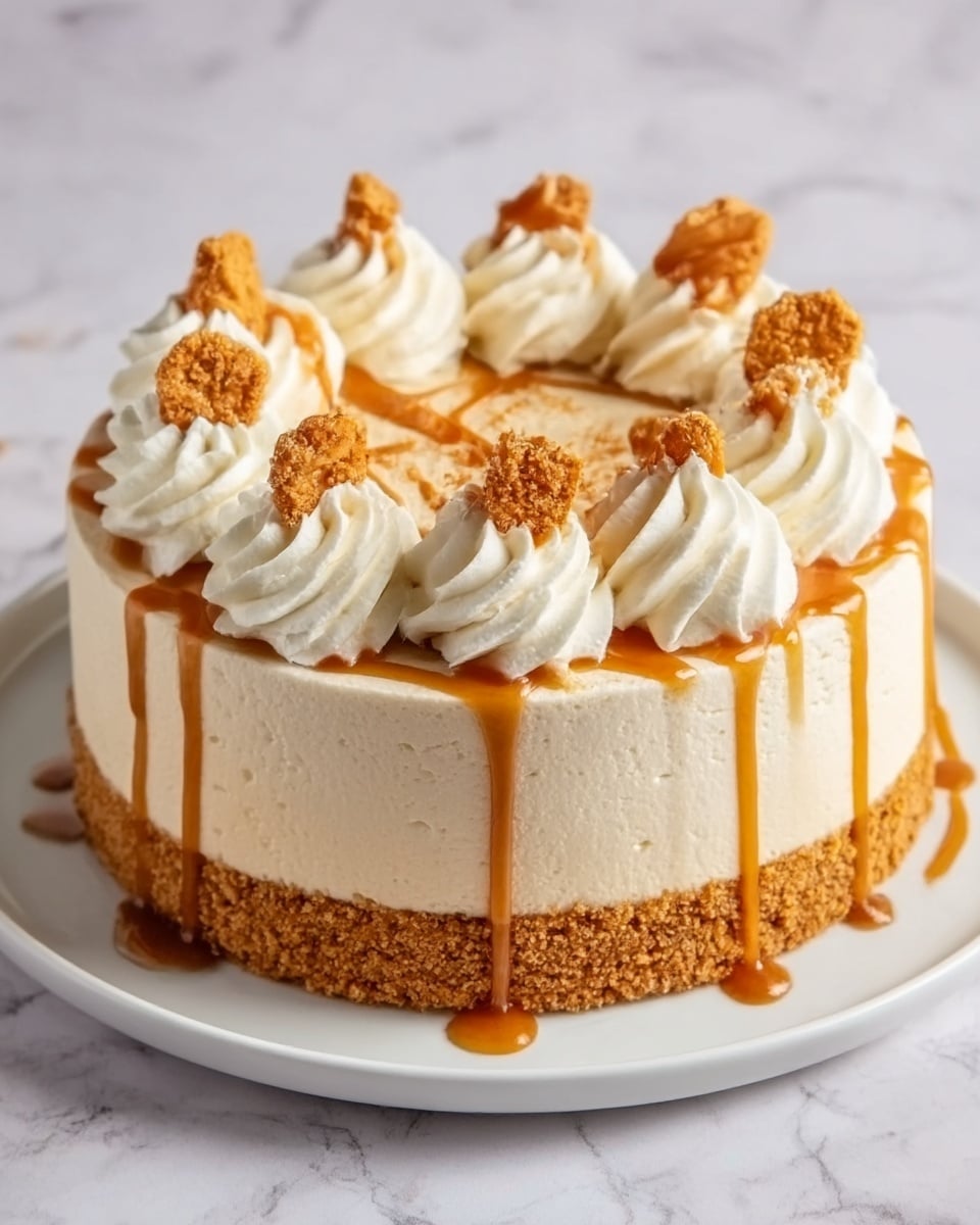 No-Bake Biscoff Cheesecake Recipe - Recipe Image